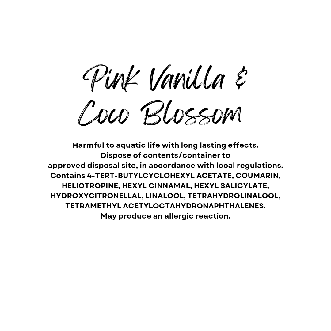 Pink Vanilla & Coco Blossom